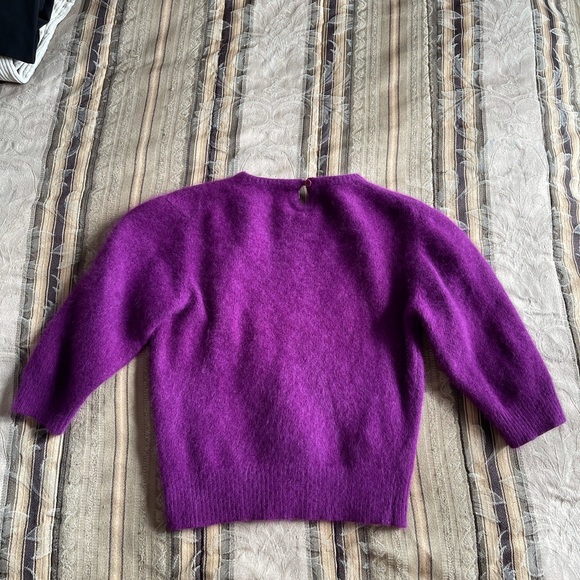Vintage Esprit purple fuzzy sweater shirt !! - Picture 2 of 3